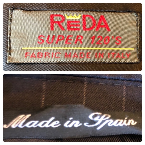 Emilio Yuste Wool 2 Piece Navy Blue Pinstripe Suit Size 42R Slacks W35” L29.5” - Picture 15 of 16